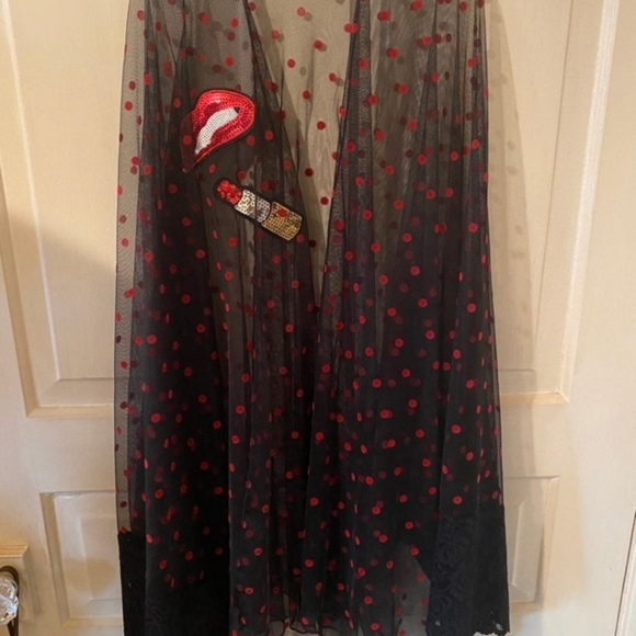 Hand Crafted Other - Black and Red Kimono